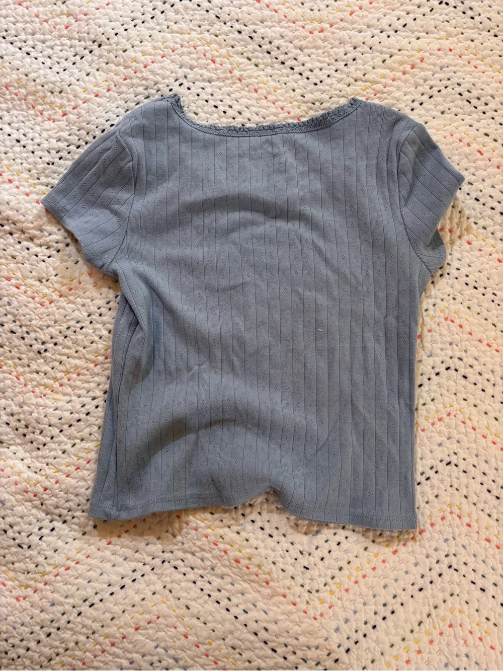 art class Powder Blue Short Sleeve Ribbed Tee